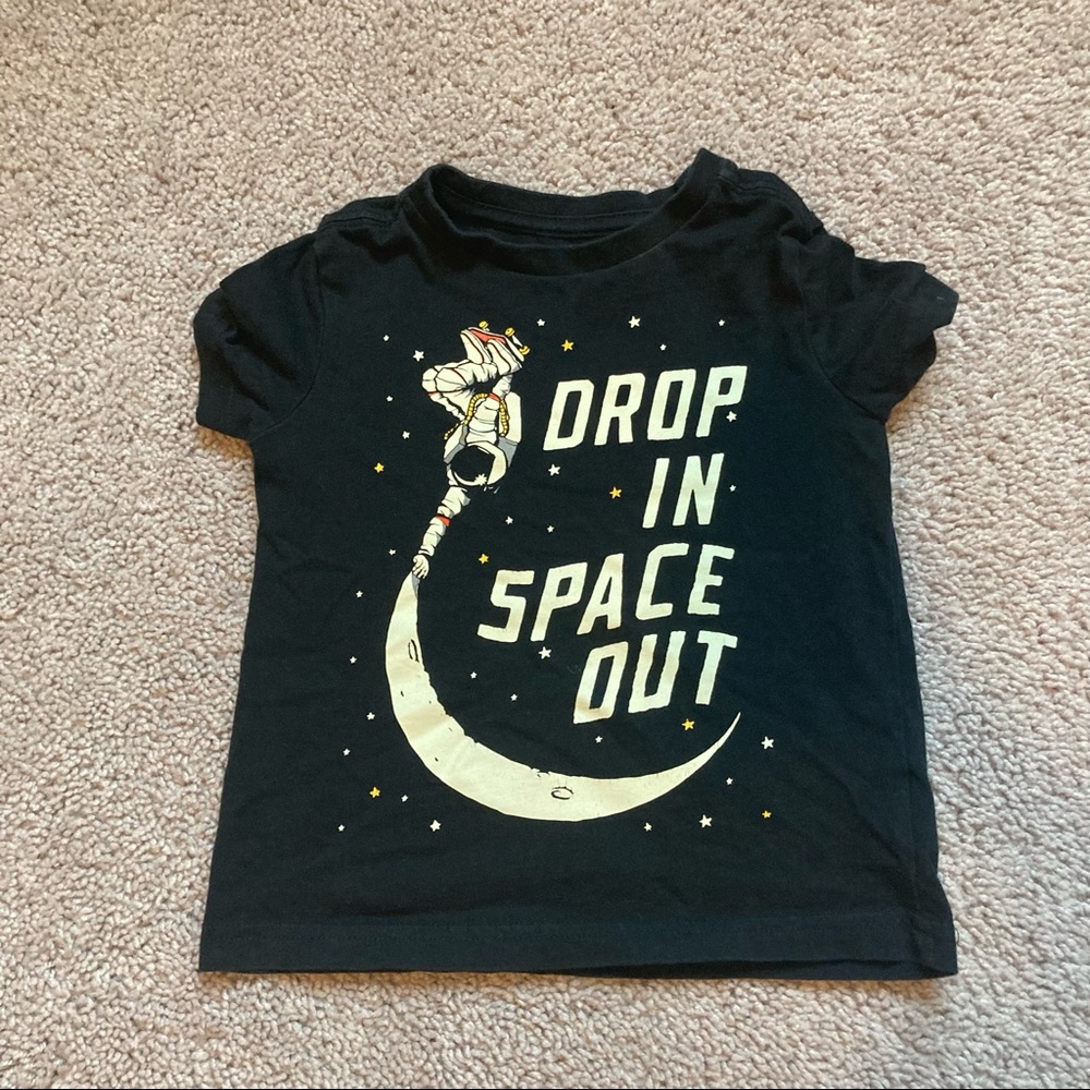 Rumi & Ryder space tee shirt (glow in the dark)